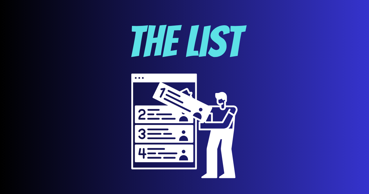 The List - Community-ranked top 100 lists on every topic imaginable